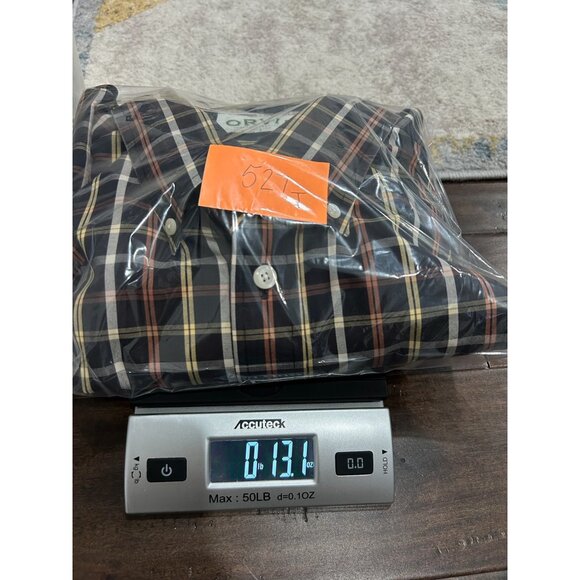 Orvis Plaid Long Sleeve Button Down Shirt Black Multi Sz XXL Classic Office Work - Picture 9 of 9